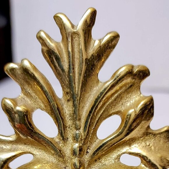 Vintage Victorian Style Gold Cast Iron Easel Picture Frame 71/2" 51/2" Glass - Picture 7 of 11